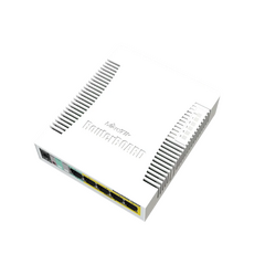 MikroTik RB260GSP CSS106-1G-4P-1S — PoE kommutator