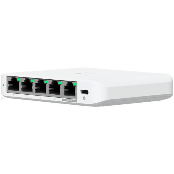 Ubiquiti UniFi Flex Mini 2.5G 5-портовый 2.5GbE коммутатор